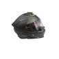 NOX PROMOCJA KASK SZCZĘKOWY (FLIP-UP) Z BLENDĄ N967 SYNCHRO KOLOR CZARNY/ŻÓŁTY FLUO/SZARY MAT ROZMIAR S - drobne rysy na kasku