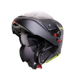 CABERG KASK SZCZĘKOWY FLIP-UP MODEL HORUS X RAY CZARNY MAT/SZARY/ŻÓŁTY FLUO ROZMIAR XL