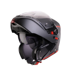 CABERG KASK SZCZĘKOWY FLIP-UP MODEL HORUS X RAY CZARNY MAT/SZARY/CZERWONY FLUO ROZMIAR M