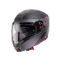 CABERG KASK SZCZĘKOWY FLIP-UP MODEL HORUS X RAY CZARNY MAT/SZARY/FUKSJA (INTENSYWNY ODCIEŃ RÓŻOWEGO) ROZMIAR M