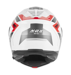 NOX KASK SZCZĘKOWY (FLIP-UP) Z BLENDĄ N968 SHIFT KOLOR CZARNY/CZERWONY/BIAŁY ROZMIAR M