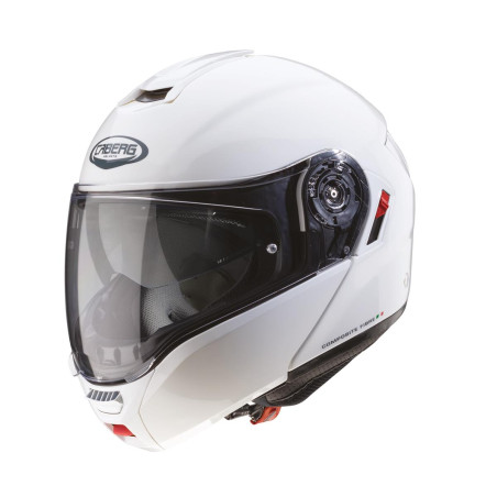 CABERG KASK SZCZĘKOWY FLIP-UP MODEL LEVO X SOLID KOLOR BIAŁY POŁYSK ROZMIAR L (PINLOCK W ZESTAWIE)