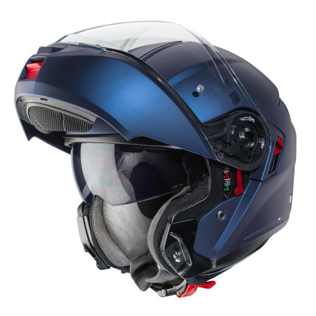 CABERG KASK SZCZĘKOWY FLIP-UP MODEL LEVO X SOLID KOLOR NIEBIESKI MAT (YAMAHA) ROZMIAR L (PINLOCK W ZESTAWIE)
