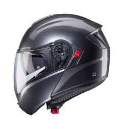 CABERG PROMOCJA KASK SZCZĘKOWY FLIP-UP MODEL LEVO X SOLID KOLOR SZARY METALIK ROZMIAR S (PINLOCK W ZESTAWIE)
