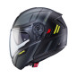 CABERG WYPRZEDAZ KASK SZCZĘKOWY FLIP-UP MODEL LEVO X MANTA KOLOR CZARNY MAT/SZARY/ŻÓŁTY FLUO ROZMIAR S (PINLOCK W ZESTAWIE)