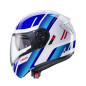 CABERG WYPRZEDAZ KASK SZCZĘKOWY FLIP-UP MODEL LEVO X MANTA KOLOR BIAŁY/NIEBIESKI/CZERWONY ROZMIAR S (PINLOCK W ZESTAWIE)