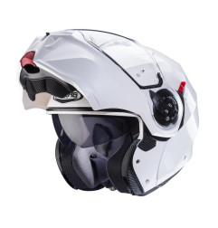 CABERG KASK SZCZĘKOWY FLIP-UP MODEL DUKE EVO SOLID KOLOR BIAŁY POŁYSK ROZMIAR XS (PINLOCK W ZESTAWIE)