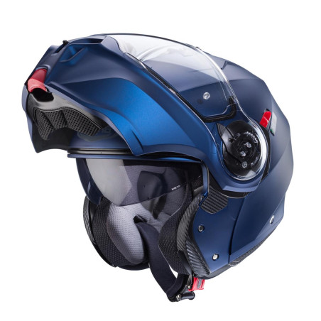 CABERG KASK SZCZĘKOWY FLIP-UP MODEL DUKE EVO SOLID KOLOR NIEBIESKI MAT (YAMAHA) ROZMIAR M (PINLOCK W ZESTAWIE)