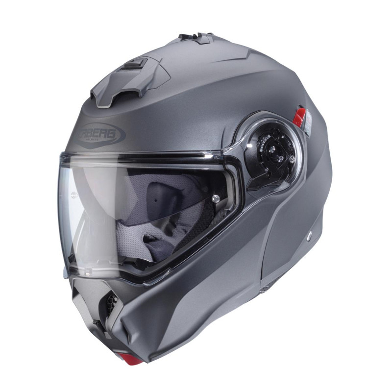 CABERG KASK SZCZĘKOWY FLIP-UP MODEL DUKE EVO SOLID KOLOR SZARY MAT KAMO ROZMIAR XL (PINLOCK W ZESTAWIE)