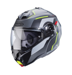 CABERG KASK SZCZĘKOWY FLIP-UP MODEL DUKE EVO MOVE KOLOR SZARY MAT/CZARNY/ŻÓŁTY FLUO ROZMIAR S (PINLOCK W ZESTAWIE)