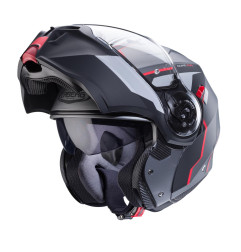 CABERG KASK SZCZĘKOWY FLIP-UP MODEL DUKE EVO MOVE KOLOR SZARY MAT/CZARNY/CZERWONY ROZMIAR S (PINLOCK W ZESTAWIE)
