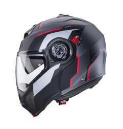 CABERG KASK SZCZĘKOWY FLIP-UP MODEL DUKE EVO MOVE KOLOR SZARY MAT/CZARNY/CZERWONY ROZMIAR S (PINLOCK W ZESTAWIE)