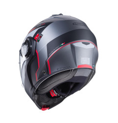 CABERG KASK SZCZĘKOWY FLIP-UP MODEL DUKE EVO MOVE KOLOR SZARY MAT/CZARNY/CZERWONY ROZMIAR L (PINLOCK W ZESTAWIE)