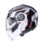 CABERG PROMOCJA KASK SZCZĘKOWY FLIP-UP MODEL DUKE EVO MOVE KOLOR CZARNY/BIAŁY/CZERWONY ROZMIAR S (PINLOCK W ZESTAWIE)