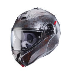 CABERG PROMOCJA KASK SZCZĘKOWY FLIP-UP MODEL DUKE EVO RUSTY KOLOR SZARY/RDZAWY ROZMIAR XL (PINLOCK W ZESTAWIE)