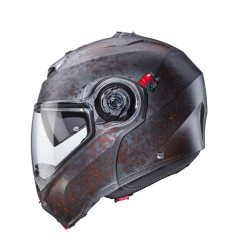 CABERG PROMOCJA KASK SZCZĘKOWY FLIP-UP MODEL DUKE EVO RUSTY KOLOR SZARY/RDZAWY ROZMIAR XL (PINLOCK W ZESTAWIE)