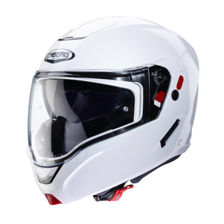 CABERG KASK SZCZĘKOWY FLIP-UP MODEL HORUS X SOLID KOLOR BIAŁY POŁYSK ROZMIAR XL (PINLOCK W ZESTAWIE)
