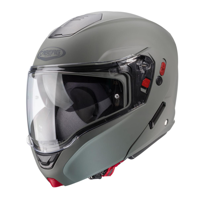 CABERG KASK SZCZĘKOWY FLIP-UP MODEL HORUS X SOLID KOLOR SZARY MAT KAMO ROZMIAR M (PINLOCK W ZESTAWIE)