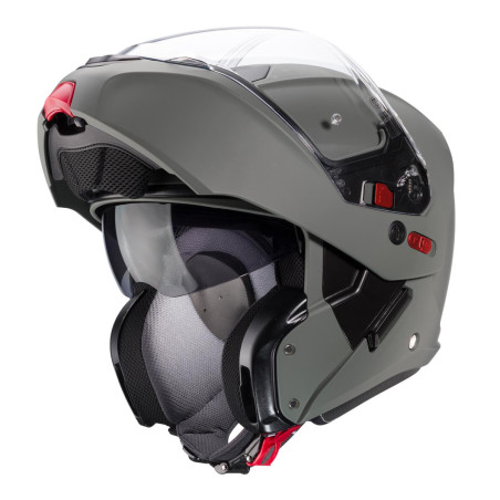 CABERG KASK SZCZĘKOWY FLIP-UP MODEL HORUS X SOLID KOLOR SZARY MAT KAMO ROZMIAR M (PINLOCK W ZESTAWIE)