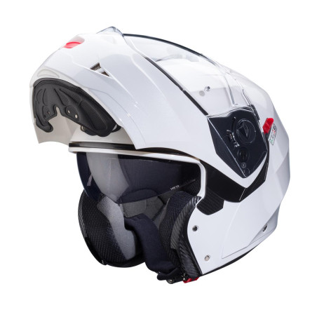 CABERG KASK SZCZĘKOWY FLIP-UP MODEL DUKE X SOLID KOLOR BIAŁY POŁYSK ROZMIAR M (PINLOCK W ZESTAWIE)