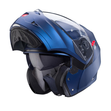 CABERG KASK SZCZĘKOWY FLIP-UP MODEL DUKE X SOLID KOLOR NIEBIESKI MAT (YAMAHA) ROZMIAR L (PINLOCK W ZESTAWIE)