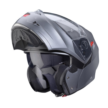 CABERG KASK SZCZĘKOWY FLIP-UP MODEL DUKE X SOLID KOLOR SZARY MAT ROZMIAR L (PINLOCK W ZESTAWIE)