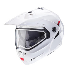 CABERG KASK SZCZĘKOWY FLIP-UP ENDURO MODEL TOURMAX X SOLID KOLOR BIAŁY POŁYSK ROZMIAR S (PINLOCK W ZESTAWIE)