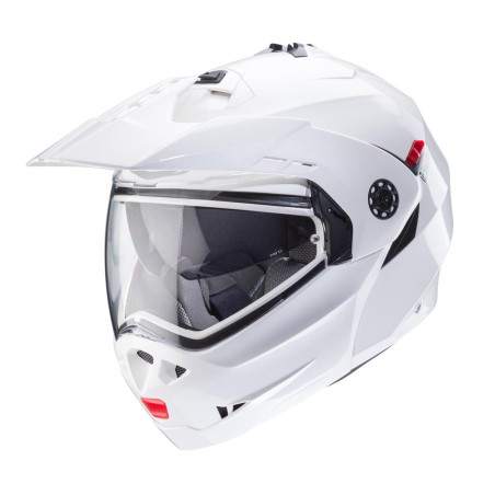 CABERG KASK SZCZĘKOWY FLIP-UP ENDURO MODEL TOURMAX X SOLID KOLOR BIAŁY POŁYSK ROZMIAR S (PINLOCK W ZESTAWIE)