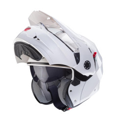 CABERG KASK SZCZĘKOWY FLIP-UP ENDURO MODEL TOURMAX X SOLID KOLOR BIAŁY POŁYSK ROZMIAR L (PINLOCK W ZESTAWIE)