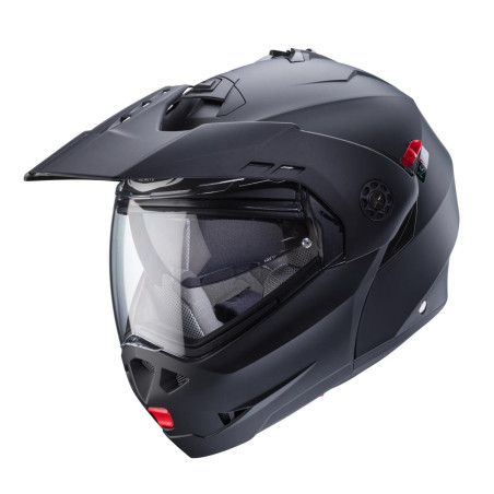 CABERG KASK SZCZĘKOWY FLIP-UP ENDURO MODEL TOURMAX X SOLID KOLOR CZARNY MAT ROZMIAR M (PINLOCK W ZESTAWIE)