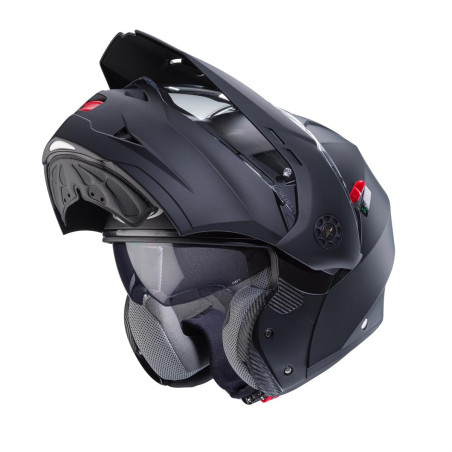 CABERG KASK SZCZĘKOWY FLIP-UP ENDURO MODEL TOURMAX X SOLID KOLOR CZARNY MAT ROZMIAR M (PINLOCK W ZESTAWIE)