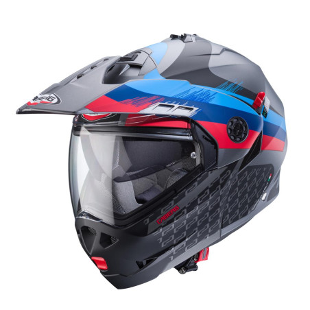 CABERG KASK SZCZĘKOWY FLIP-UP ENDURO MODEL TOURMAX X SARABE KOLOR SZARY MAT/CZARNY/KOLORY BMW ROZMIAR L (PINLOCK W ZESTAWIE)