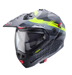 CABERG KASK SZCZĘKOWY FLIP-UP ENDURO MODEL TOURMAX X SARABE KOLOR SZARY MAT/CZARNY/ŻÓŁTY FLUO ROZMIAR L (PINLOCK W ZESTAWIE)