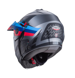 CABERG KASK SZCZĘKOWY FLIP-UP ENDURO MODEL TOURMAX X SARABE KOLOR SZARY MAT/CZARNY/KOLORY BMW ROZMIAR XL (PINLOCK W ZESTAWIE)