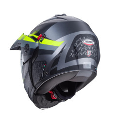 CABERG KASK SZCZĘKOWY FLIP-UP ENDURO MODEL TOURMAX X SARABE KOLOR SZARY MAT/CZARNY/ŻÓŁTY FLUO ROZMIAR L (PINLOCK W ZESTAWIE)
