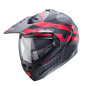 CABERG KASK SZCZĘKOWY FLIP-UP ENDURO MODEL TOURMAX X SARABE KOLOR SZARY MAT/CZARNY/CZERWONY ROZMIAR M (PINLOCK W ZESTAWIE)
