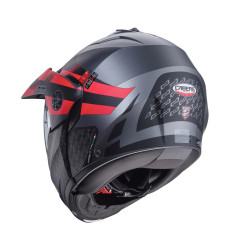 CABERG KASK SZCZĘKOWY FLIP-UP ENDURO MODEL TOURMAX X SARABE KOLOR SZARY MAT/CZARNY/CZERWONY ROZMIAR M (PINLOCK W ZESTAWIE)