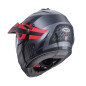 CABERG KASK SZCZĘKOWY FLIP-UP ENDURO MODEL TOURMAX X SARABE KOLOR SZARY MAT/CZARNY/CZERWONY ROZMIAR M (PINLOCK W ZESTAWIE)
