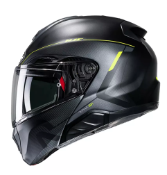 Kask motocyklowy szczękowy HJC RPHA91 Combust Black/Yellow XL