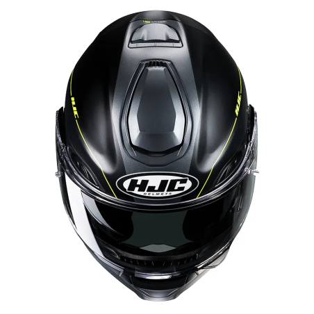 Kask motocyklowy szczękowy HJC RPHA91 Combust Black/Yellow XL