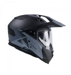 KENNY RACING KASK DUAL ADVENTURE MODEL EXTREME GRAPHIC BLACK/GREY MATT KOLOR CZARNY/SZARY ROZMIAR XS (53 - 54 CM)
