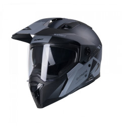 KENNY RACING KASK DUAL ADVENTURE MODEL EXTREME GRAPHIC BLACK/GREY MATT KOLOR CZARNY/SZARY ROZMIAR XS (53 - 54 CM)