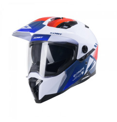 KENNY RACING KASK DUAL ADVENTURE MODEL EXTREME GRAPHIC PATRIOT KOLOR BIAŁY/NIEBIESKI/CZERWONY ROZMIAR XS (53 - 54 CM)