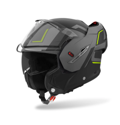 Kask motocyklowy szczękowy Airoh Mathisse II Genius Yellow Matt XXL