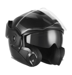NOX PREMIUM KASK SZCZĘKOWY FLIP-BACK (SZCZĘKA DO TYŁU) Z BLENDĄ SPINNER KOLOR CZARNY MAT ROZMIAR L
