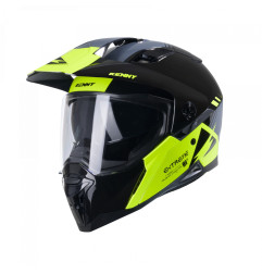 KENNY RACING KASK DUAL ADVENTURE MODEL EXTREME GRAPHIC NEON YELLOW KOLOR CZARNY/SZARY/ŻÓŁTY ROZMIAR L (59 - 60 CM)