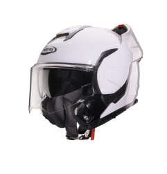 CABERG KASK SZCZĘKOWY FLIP-BACK (SZCZĘKA DO TYŁU) MODEL TRIP SOLID KOLOR BIAŁY POŁYSK ROZMIAR S (PINLOCK W ZESTAWIE)