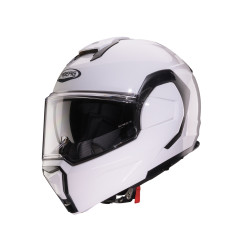 CABERG KASK SZCZĘKOWY FLIP-BACK (SZCZĘKA DO TYŁU) MODEL TRIP SOLID KOLOR BIAŁY POŁYSK ROZMIAR M (PINLOCK W ZESTAWIE)