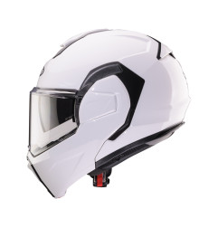 CABERG KASK SZCZĘKOWY FLIP-BACK (SZCZĘKA DO TYŁU) MODEL TRIP SOLID KOLOR BIAŁY POŁYSK ROZMIAR M (PINLOCK W ZESTAWIE)