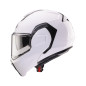 CABERG KASK SZCZĘKOWY FLIP-BACK (SZCZĘKA DO TYŁU) MODEL TRIP SOLID KOLOR BIAŁY POŁYSK ROZMIAR L (PINLOCK W ZESTAWIE)